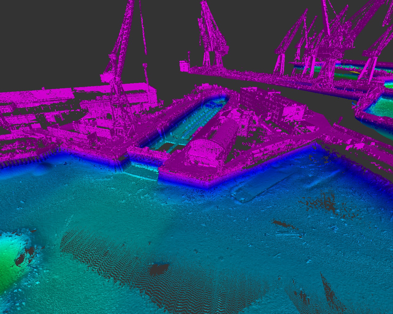 Rilievi 3D integrati aree terrestri ed aree marine